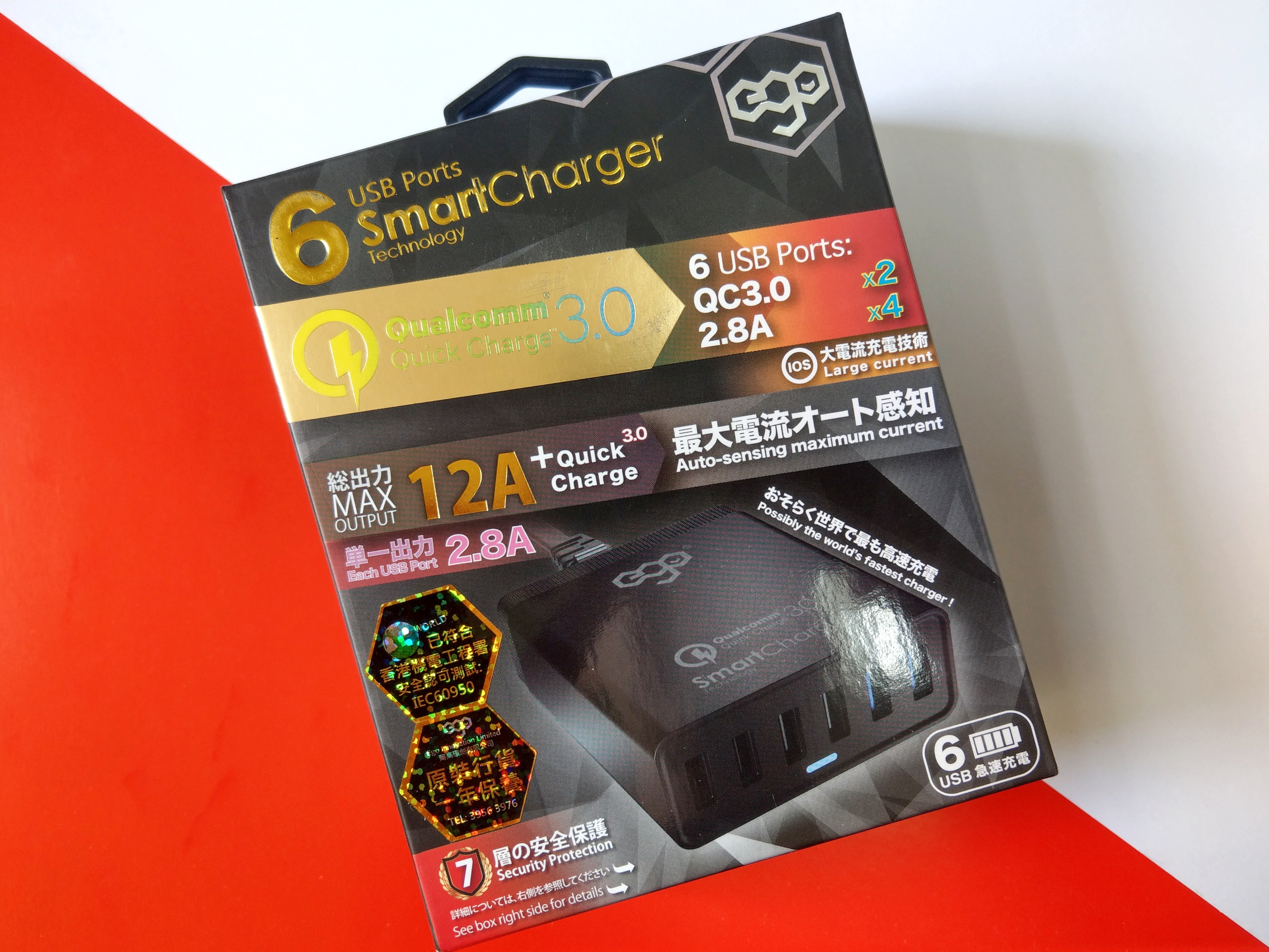 ego – QC 3.0 USB 六孔充電器、多裝置同時充電實測 - qc3.0 - 科技生活 - teXch