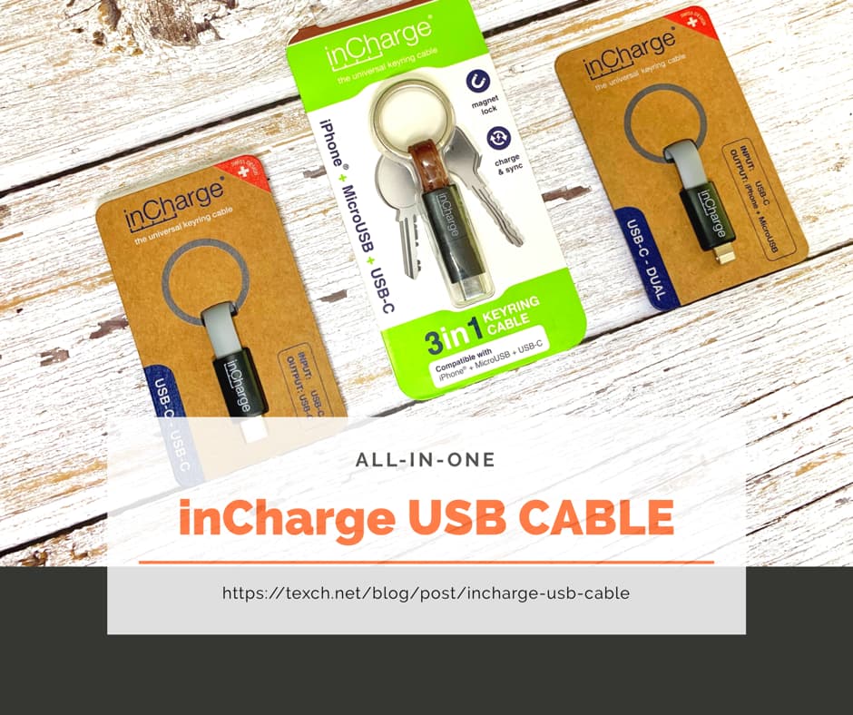 inCharge – 世界最小的 USB 傳輸線開箱實測