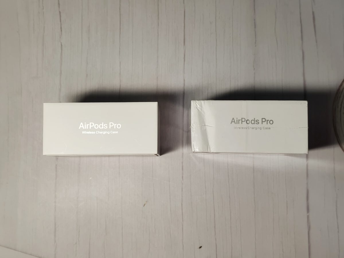 AirPods Pro假貨 文字位置